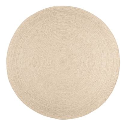 by fonQ Dots Wollen Vloerkleed Ø 200 cm - Beige