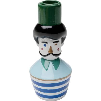 Kare Kandelaar Monsieur Mustache 16cm