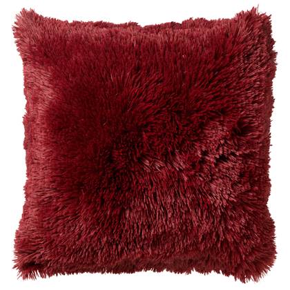 Dutch Decor sierkussen FLUFFY - 60x60 cm Merlot Rood