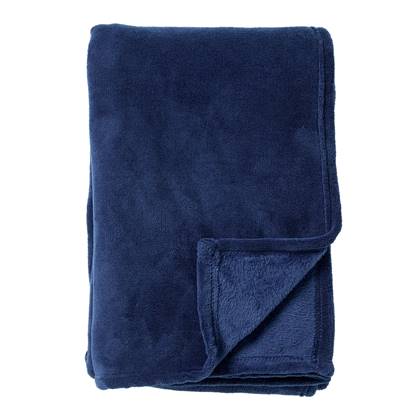 Dutch Decor plaid OWEN - 130x160 cm Insignia Blue Blauw