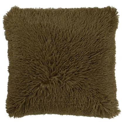 Dutch Decor Sierkussen Fluffy - Groen - Polyester - 60x60x0cm (BxHxD)