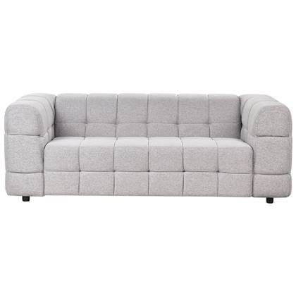 Beliani - MULLOLA - Driezitsbank - Lichtgrijs - Polyester