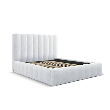 Milo Casa Bedframe Gina met Opbergruimte - 180 x 200 cm - Geweven - Lichtgrijs