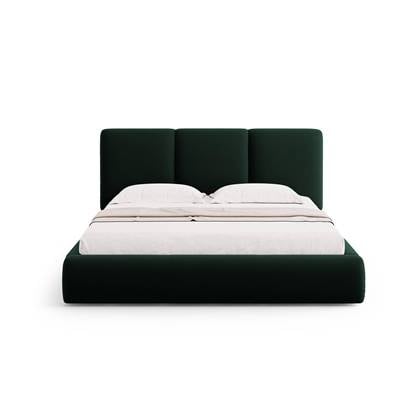 Windsor & Co Horizon Bedframe met Opbergvak - 180 x 200 cm - Fluweel - Flessengroen