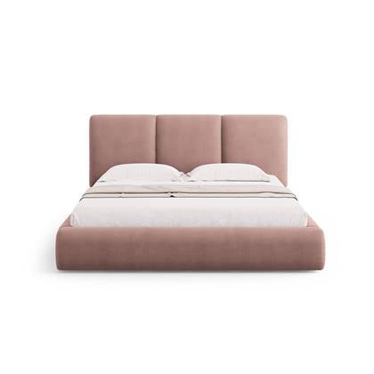 Windsor & Co Horizon Bedframe met Opbergvak - 160 x 200 cm - Chenille - Roze