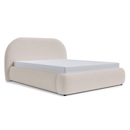 NADUVI Collection Philipa Bedframe - 180 x 200 cm - Bouclé - Lichtbeige