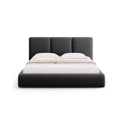 Windsor & Co Horizon Bedframe met Opbergvak - 180 x 200 cm - Fluweel - Donkergrijs