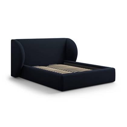 Micadoni Bedframe Miley met Opbergruimte - 180 x 200 cm - Fluweel - Donkerblauw