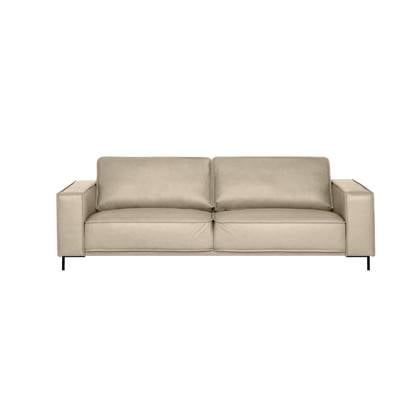by fonQ Brisk 3-zitsbank - Buffelleer - Beige