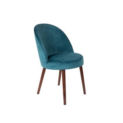 Dutchbone Barbara Eetkamerstoelen Blauw - Set van 2