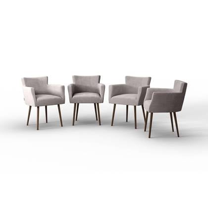 NADUVI Collection Set van 4 eetkamerstoelen Billie