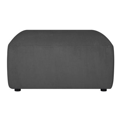 by fonQ Wonder Hocker - Rib - Antraciet Grijs, Antraciet