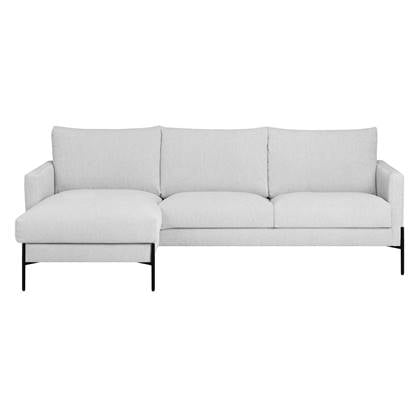 by fonQ Lunge Hoekbank met Chaise Longue Links / Rechts - Licht Grijs