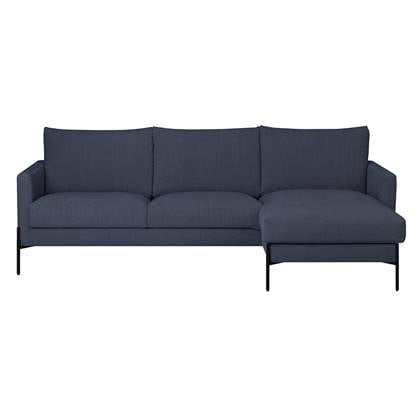 by fonQ Lunge Hoekbank met Chaise Longue Links / Rechts - Donkergrijs Antraciet