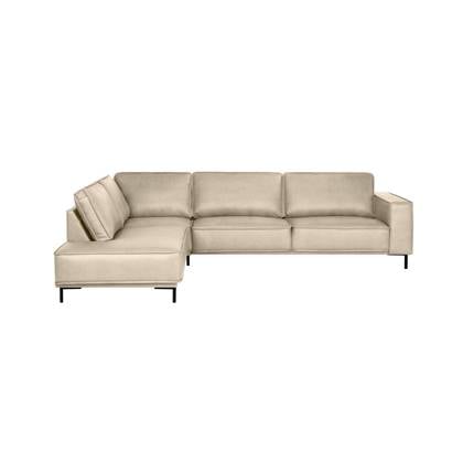 by fonQ Brisk Hoekbank Links - Buffelleer - Beige