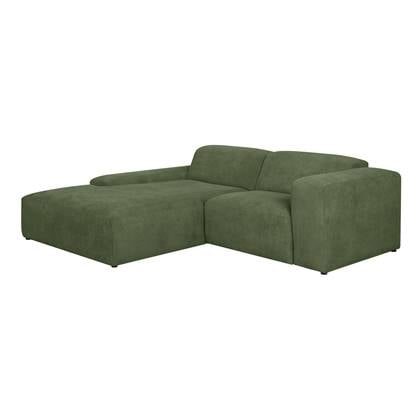 by fonQ Wonder 3-zitshoekbank met Chaise Longue Links - Rib