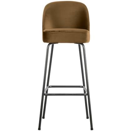 BePureHome Vogue Barkruk H 103 cm - Polyester - Honey Yellow