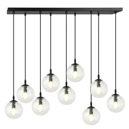NADUVI Collection Glazen hanglamp eetkamer Cosmo 9-lichts afbeelding
