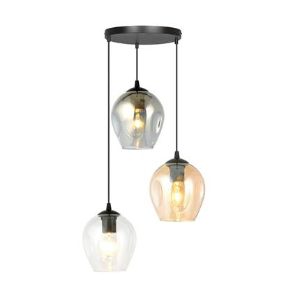 Loft46 3-lichts hanglamp Noah rond