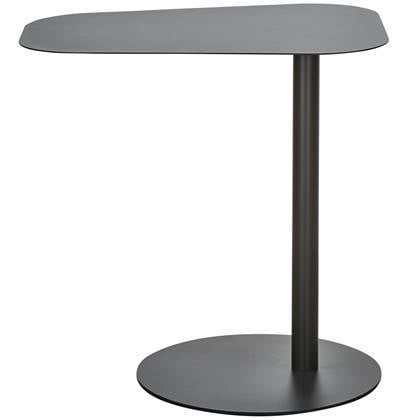 WOOOD Bijzettafel Lia - Metaal - Zwart - 50x50x38