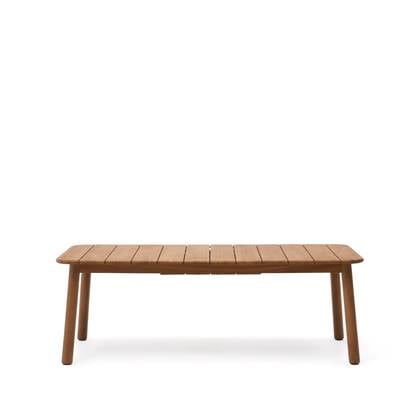 Kave Home - Uitschuifbare tuintafel Turqueta van FSC 100% massief Bruin