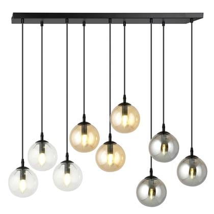 NADUVI Collection Glazen hanglamp eetkamer Cosmo 9-lichts afbeelding