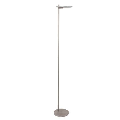 Steinhauer - vloerlamp - Turound - staal - glas metaal - Ø 27cm - LED - 2992ST Zilver