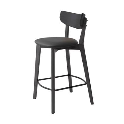 Olivine Jack houten barkruk - 65 cm Zwart
