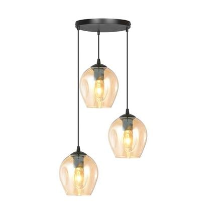 Loft46 3-lichts hanglamp Noah rond