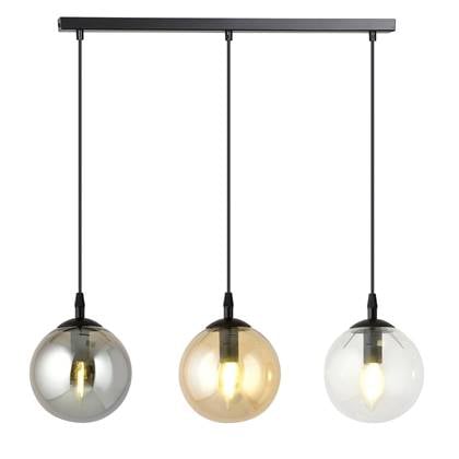 NADUVI Collection Glazen hanglamp eetkamer Cosmo 3-lichts afbeelding