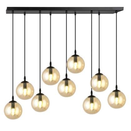 NADUVI Collection Glazen hanglamp eetkamer Cosmo 9-lichts afbeelding