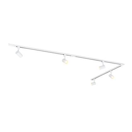 QAZQA Modern railsysteem met 5 spots 1-fase - Iconic Jeana Wit