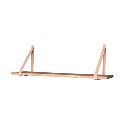Artichok Thomas houten wandplank naturel - 80 x 20 cm Bruin