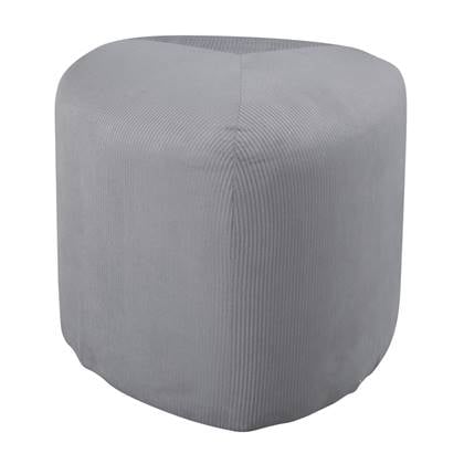 Venture Home Poef Peg 46x46x41 cm ribfluweel Grijs