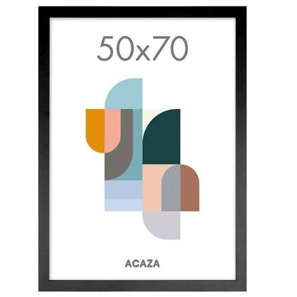 Fotokader voor Foto's van 50x70cm - MDF Houten Fotolijst - Zwart