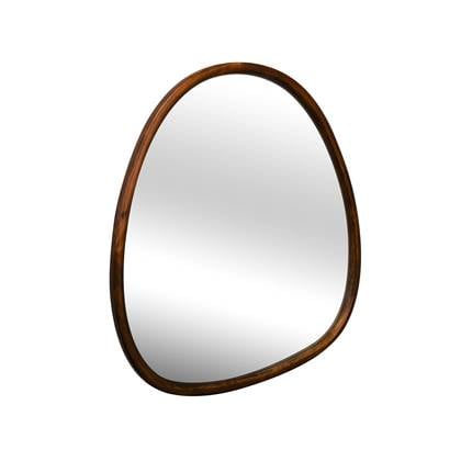 sweeek - Biologische dennenhouten spiegel, 75cm Bruin