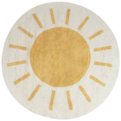 Beliani - BAIKER - Laagpolig vloerkleed - Licht - Katoen Beige