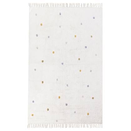 Beliani - ASTAF - Vloerkleed - Gebroken - 140 x 200 cm - Katoen Wit