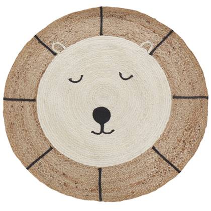 Beliani - KOVU - Vloerkleed - Licht - 120 cm - Jute Beige