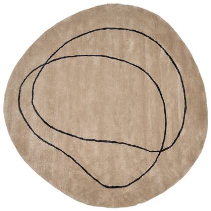 Beliani - DIGRI - Vloerkleed - Beige - 200 cm - Viscose