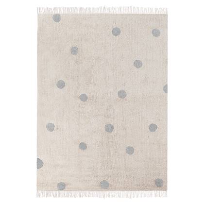 Beliani - DARDERE - Vloerkleed - Beige|Grijs - 140 x 200 - Katoen