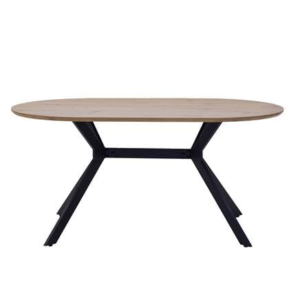 Giga Meubel - Eettafel Ovaal 180cm - Naturel - X-poot - Julian Bruin