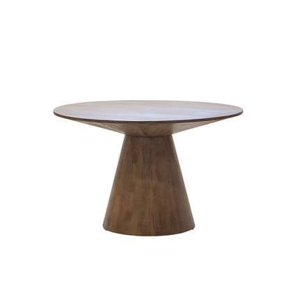 Giga Meubel - Eettafel Rond 120cm - Naturel Mangohout - Sep Bruin