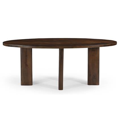 Giga Meubel - Eettafel Ovaal 300cm - Donker Mangohout - Sydney Bruin