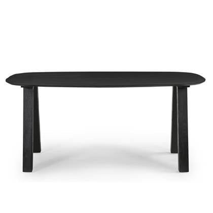 Giga Meubel - Eettafel Deens Ovaal 200cm - Zwart Mangohout - Sensi