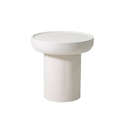 Giga Meubel - Salontafel Rond 50cm - Beige Beton Ciré - Japandi - Joyce