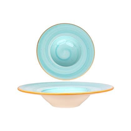 Bonna Pastabord - Aqua - Porselein - 28 cm (400cc) - set van 2