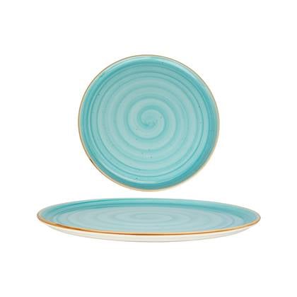 Bonna Pizzabord - Aqua - Porselein - 32 cm - set van 2