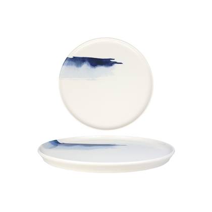 Bonna Dessertbord - Blue Wave - Porselein - 22 cm - set van 6