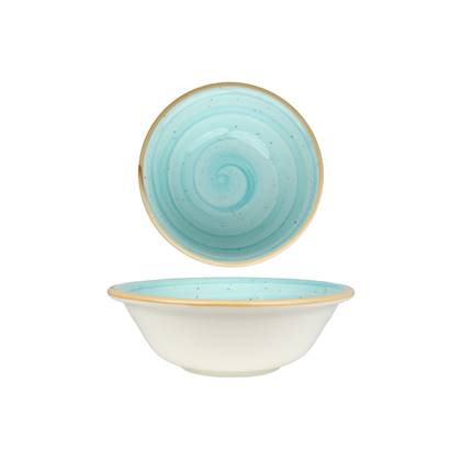 Bonna Kommetje - Aqua - Porselein - 16 cm (400 cc) - set van 6